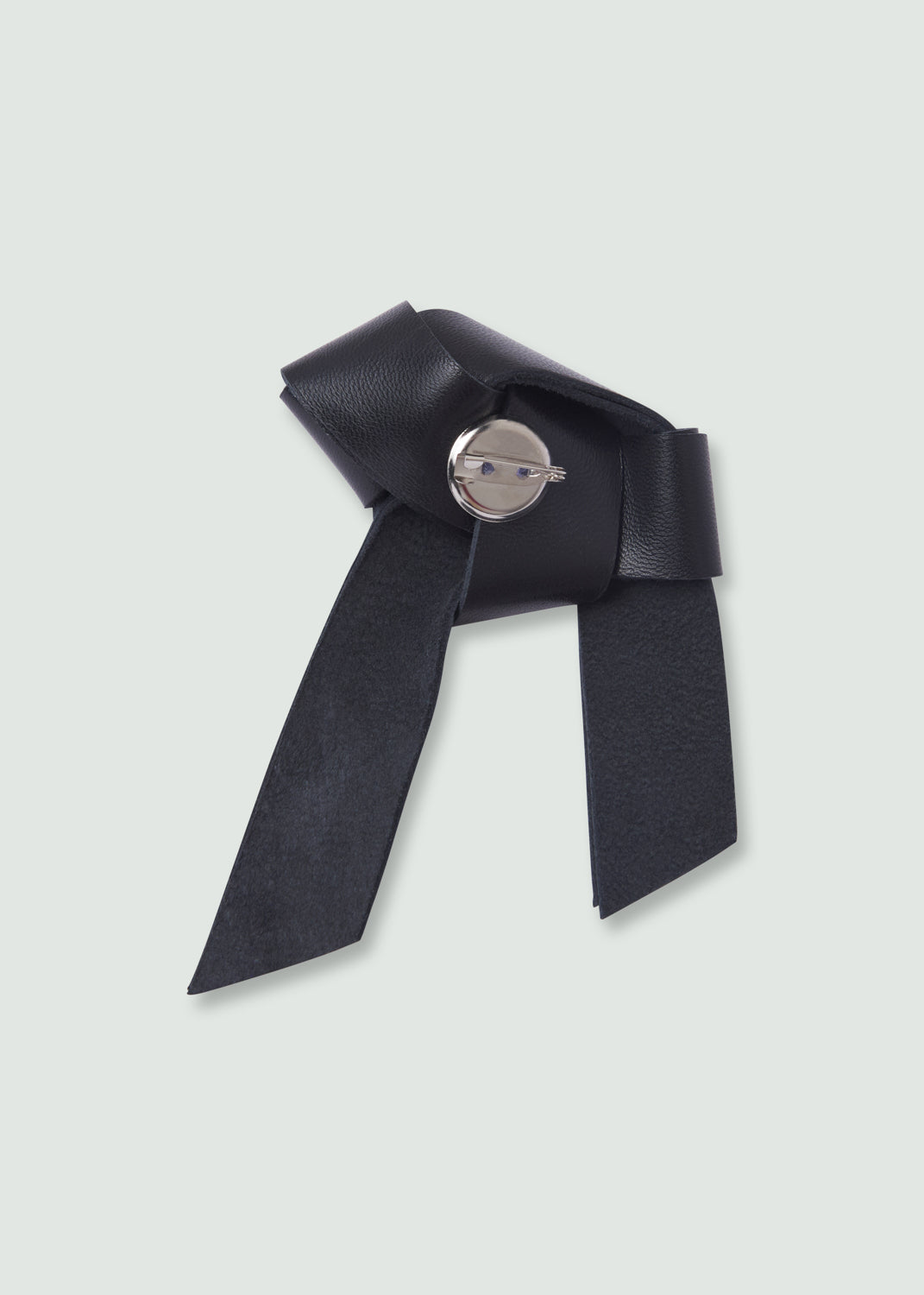 Crumple Brooch Black