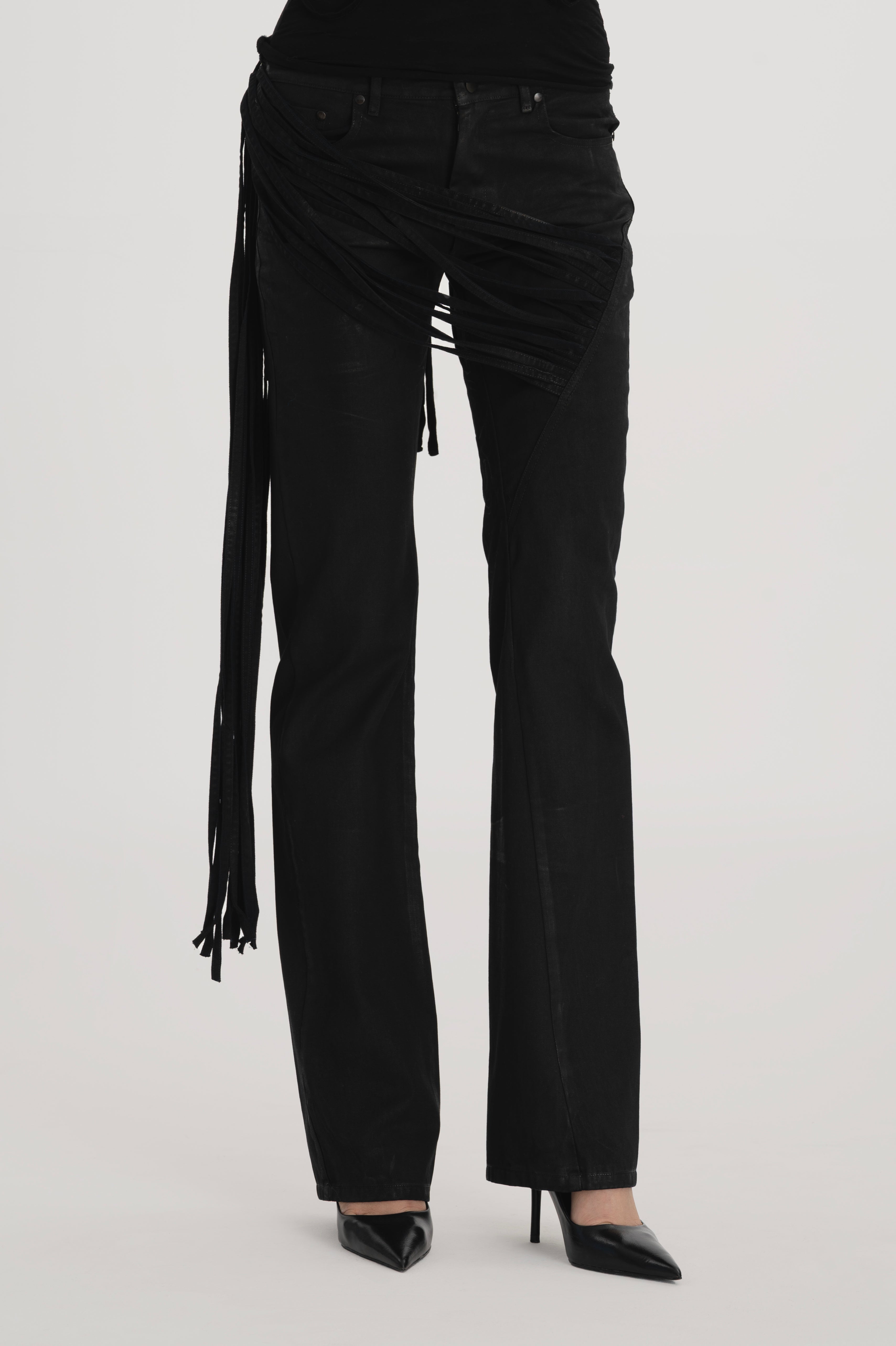 150 Jeans - Black Waxed