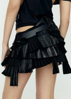 Twirl Mini Skirt Black