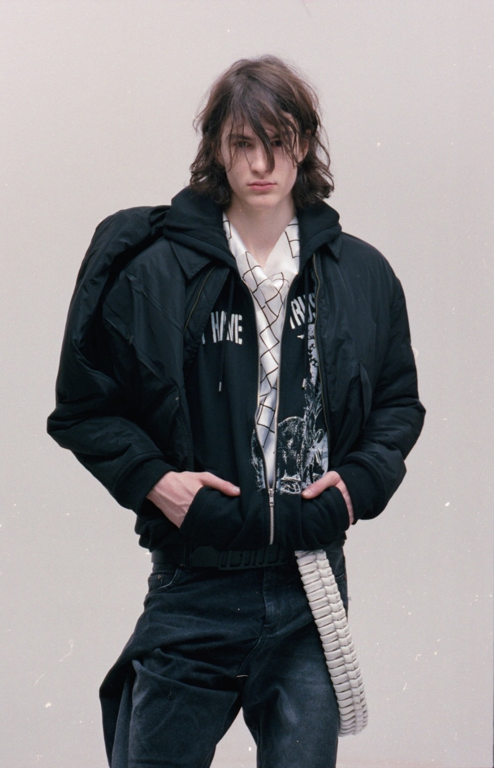 Suspended Bomber Black